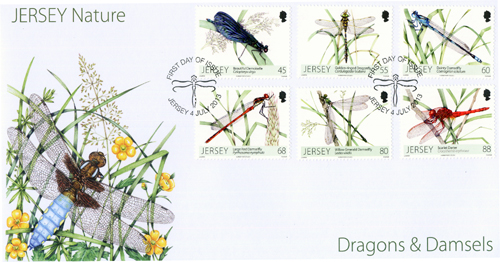 dragonflies, damselflies, stamps, postage, posting, odonata, published,