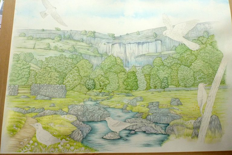 Landscape Illustration Malham Cove Lizzie Harper landscape-illustration-malham-cove-lizzie-harper