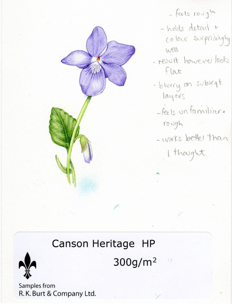 Trying Out Canson Heritage Watercolour Paper - Jackson's Art Blog