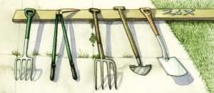 Garden tool rack