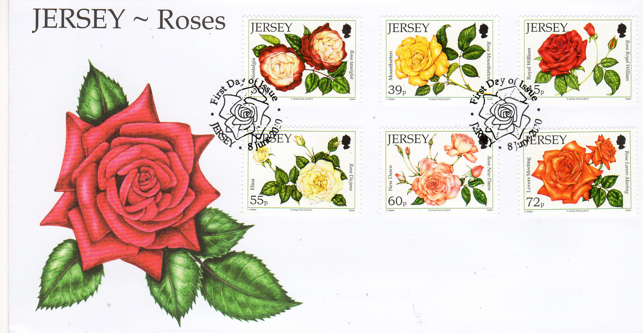 Rose stamp.