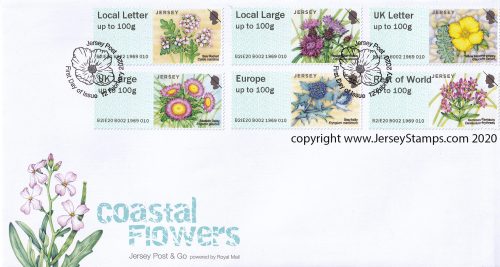 Flowers and Bugs 2 Border & 2  Corner Stamps 
