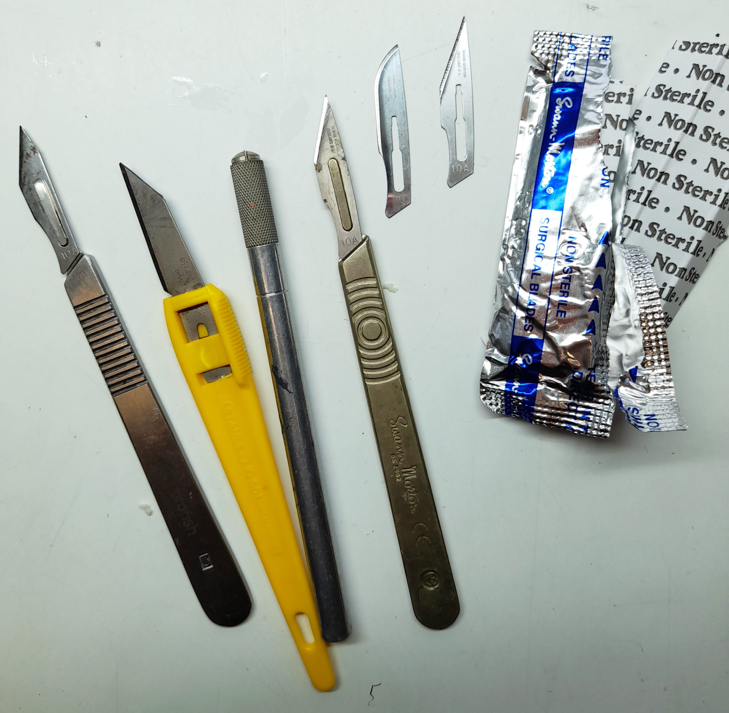 Equipment scalpels Lizzie Harper