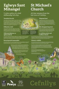 St. Michaels Church Cefnllys Interpretation Panel