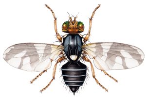 Apple maggot Rhagoletis pomonella adult – SOLD –